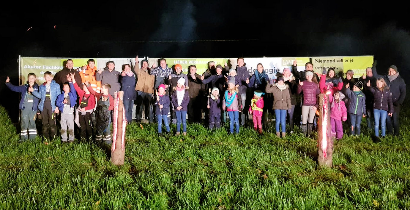 Landwirte, Mahnfeuer, Protest