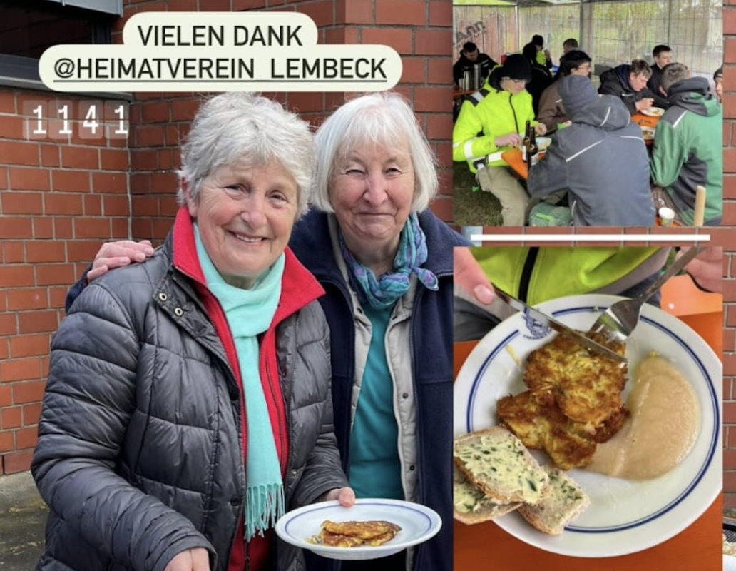 Heimatverein backt Reibeplätzchen für Landjugend - Lembeck.de
