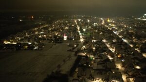 Lembeck im Schnee &ndash; ein Wintergru&szlig; von oben