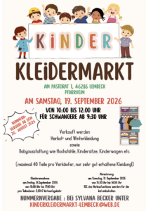 Kinderkleidermarkt Lembeck 19.Sep.2026